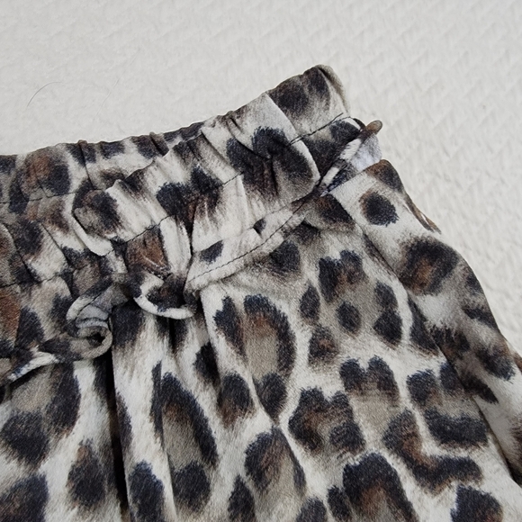 NEW Main Strip Turn up the Sass Skort Leopard ruffled Mini skirt Size M - Picture 5 of 16